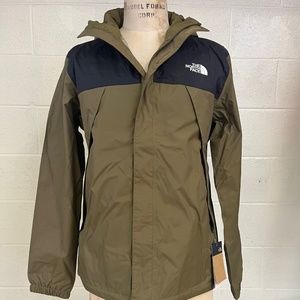 North Face Mens Antora Jacket, Olive Green, Size M